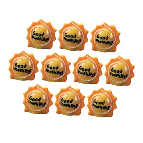 SHINEOFI 10 Stück Miniatur Sonnenfigur für Puppenhaus Strand Dekoration Kuchen Topper für DIY Feengarten und Terrarium Geschenkidee für Bastelfreunde von SHINEOFI