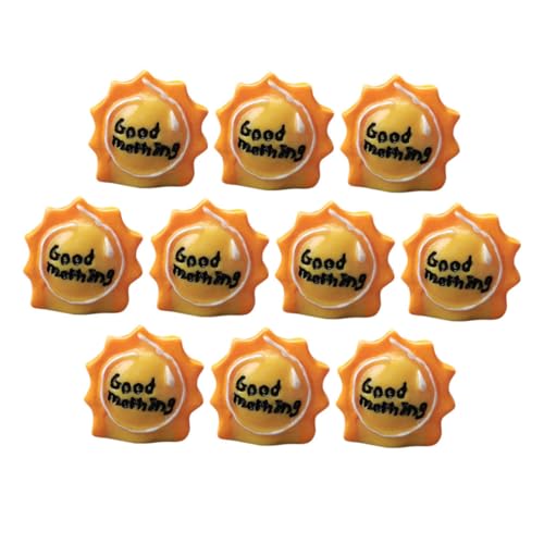 SHINEOFI 10 Stück Resin Sonnenfigur für Puppenhaus Strand Dekoration Kuchen Topper und DIY Fairy Garten Zubehör für Miniatur von SHINEOFI