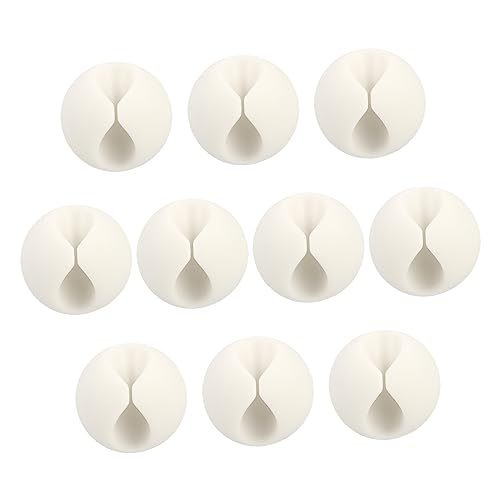 SHINEOFI 10 Stück Teiliges Kabelorganizer Selbstklebende Kabelclips für Schreibtisch Vielseitige Halterung für Datenkabel Headsets und Ladegeräte von SHINEOFI