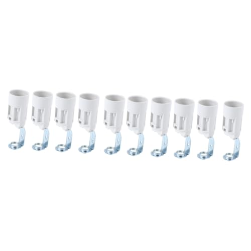 SHINEOFI 10 Stück Teiliges Lampenfassung Kerzenlampen Sockel Halterung Robust Langlebig Geeignet für Kerzenbirnen Kronleuchter Beleuchtung SHINEOFI 10 Stück Teiliges Lampenfassung Kerzenlampen Sockel Halterung Robust Langlebig Geeignet für Kerzenbirnen Kronleuchter Beleuchtung von SHINEOFI