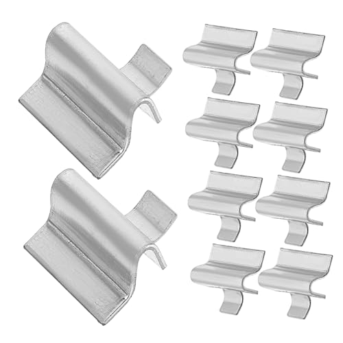 SHINEOFI 10 Stück Teiliges Metall regalklammern Verstärkte S haken Robuste Regalstützklammern für Küchen Aktenschränke Vitrinen und Bücherregale Installieren Vielseitig Einsetzbar von SHINEOFI