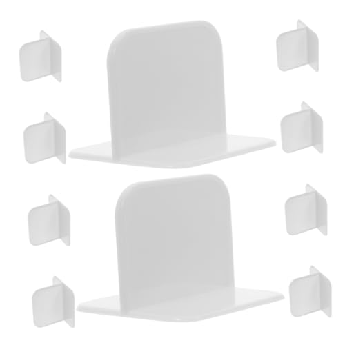 SHINEOFI 10 Stück Teiliges Möbel Sicherheitsset mit Stark Haftenden Wiederverwendbaren Kipp Wandankern für Bücherregale Schränke und Sideboards Minimalistisches Design Einfache Montage ohne von SHINEOFI