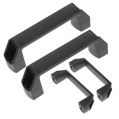 SHINEOFI 10 Stück Teiliges Möbelgriffe aus Langlebigem Nylon Quadratische Stangengriffe mit Lochabstand Korrosionsbeständig Stoßfest Einfacher Einbau Geeignet für Küchenschränke von SHINEOFI