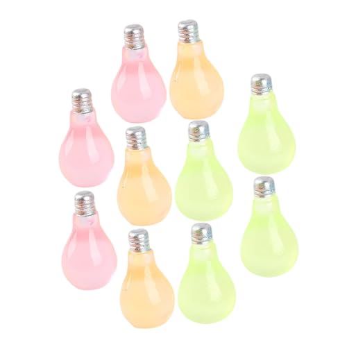 SHINEOFI 10 Stück Teiliges Resin Miniatur Glühbirnen Fluoreszierende DIY Bunte Mini Lampen für Bastelprojekte Kreative Miniatur Deko Langlebiges Harzmaterial SHINEOFI 10 Stück Teiliges Resin Miniatur Glühbirnen Fluoreszierende DIY Bunte Mini Lampen für Bastelprojekte Kreative Miniatur Deko Langlebiges Harzmaterial von SHINEOFI