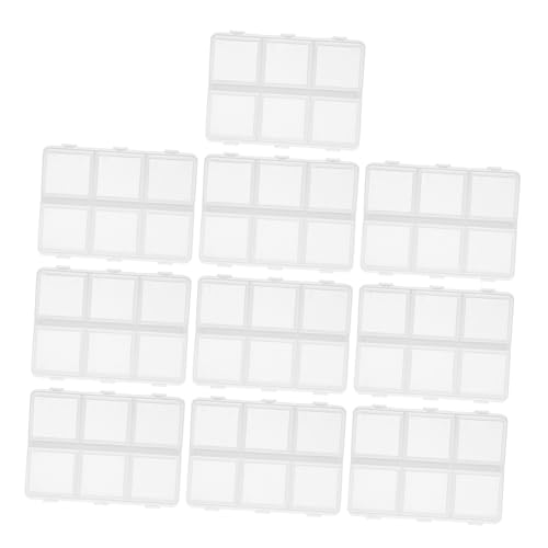 SHINEOFI 10stücke Transparente Kunststoff-aufbewahrungsboxen Für Perlen Mit Verstellbaren Trennwänden Organizer Mit Fächern Für DIY-bastelarbeiten Schmuck Und Kleine Accessoires SHINEOFI 10stücke Transparente Kunststoff-aufbewahrungsboxen Für Perlen Mit Verstellbaren Trennwänden Organizer Mit Fächern Für DIY-bastelarbeiten Schmuck Und Kleine Accessoires von SHINEOFI