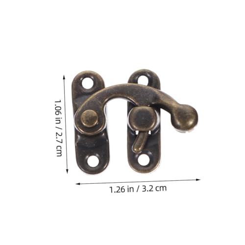 SHINEOFI 10 Stück Teiliges Vintage Metall Haspe mit Hakenschloss Robustem Latch-haken für Holzboxen Antike Truhen Schmuckkästchen und Dekorative Koffer Inklusive Montageschrauben Rechts SHINEOFI 10 Stück Teiliges Vintage Metall Haspe mit Hakenschloss Robustem Latch-haken für Holzboxen Antike Truhen Schmuckkästchen und Dekorative Koffer Inklusive Montageschrauben Rechts von SHINEOFI