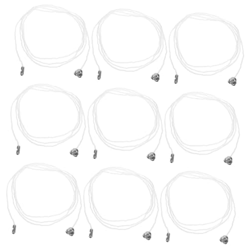 SHINEOFI 10 Stück Teiliges Zugschnurgriff Verlängerung für Deckenventilator und Lichtschalter Flexible Bedienung Kompatibel mit Badezimmerbeleuchtung Praktische Einziehhilfe für Einfache von SHINEOFI