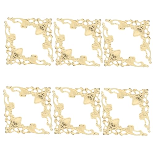 SHINEOFI 100 Stück Metall Buchschutzecken Vintage Bronze Buch-eckenschoner Dekorative Fotoalbum Scrapbooking Ecken Schutz für Ordner Menüs Aktenordner Goldfarben SHINEOFI 100 Stück Metall Buchschutzecken Vintage Bronze Buch-eckenschoner Dekorative Fotoalbum Scrapbooking Ecken Schutz für Ordner Menüs Aktenordner Goldfarben von SHINEOFI