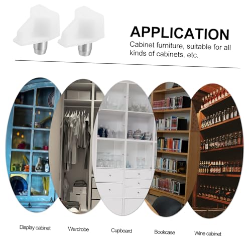 SHINEOFI 100 Stück Teiliges Regalbodenträger aus Kunststoff Stabile Einlegebodenhalter für Kleiderschränke Weinschränke und Glasböden Langlebige Kunststoffstützen in Weiß für Möbelregale SHINEOFI 100 Stück Teiliges Regalbodenträger aus Kunststoff Stabile Einlegebodenhalter für Kleiderschränke Weinschränke und Glasböden Langlebige Kunststoffstützen in Weiß für Möbelregale von SHINEOFI