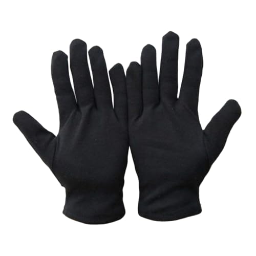 SHINEOFI 12 Paare Schwarze Baumwollhandschuhe S Feuchtigkeitsspendend Strapazierfähig Vielseitige Schutzhandschuhe für Schmuck Autofahren Gartenarbeit und Handwerk Wiederverwendbar SHINEOFI 12 Paare Schwarze Baumwollhandschuhe S Feuchtigkeitsspendend Strapazierfähig Vielseitige Schutzhandschuhe für Schmuck Autofahren Gartenarbeit und Handwerk Wiederverwendbar von SHINEOFI