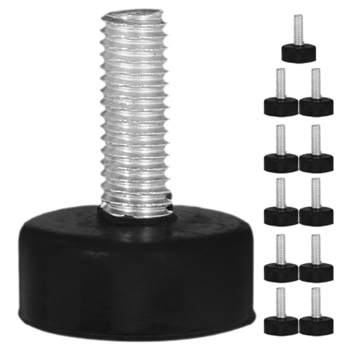 SHINEOFI 12 Stück Möbel Nivellierfüße Gummifüße Mit Schrauben Antivibrations Isolationspads – Für Möbel Waschmaschinen Tische Stühle von SHINEOFI