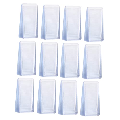 SHINEOFI 12Stücke Teiliges Möbelnivellierer rutschfeste Möbelpads für Stabile Türstopper und Möbelanpassung für Schreibtische Stühle und Heimbüromöbel Transparent und Langlebig von SHINEOFI