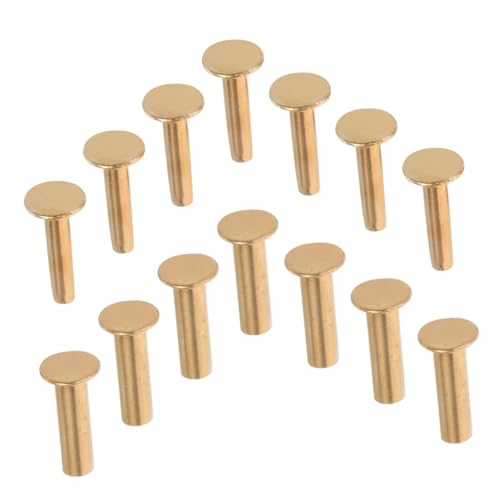 SHINEOFI 14 Paare Kupfer Nieten Teiliges für Küchenmessergriff Befestigung Zuverlässige Verriegelung Sichere Fixierung DIY Messergriff Reparatur Zubehör für Kochmesser von SHINEOFI