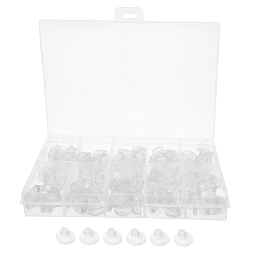 SHINEOFI 150 Stück Teiliges Gummiverschlüsse für Broschen Transparente Aufbewahrungsbox Flexible Rutschfeste Verschlüsse mit Sicherem Schloss für Anstecknadeln Abzeichen und Medaillen SHINEOFI 150 Stück Teiliges Gummiverschlüsse für Broschen Transparente Aufbewahrungsbox Flexible Rutschfeste Verschlüsse mit Sicherem Schloss für Anstecknadeln Abzeichen und Medaillen von SHINEOFI