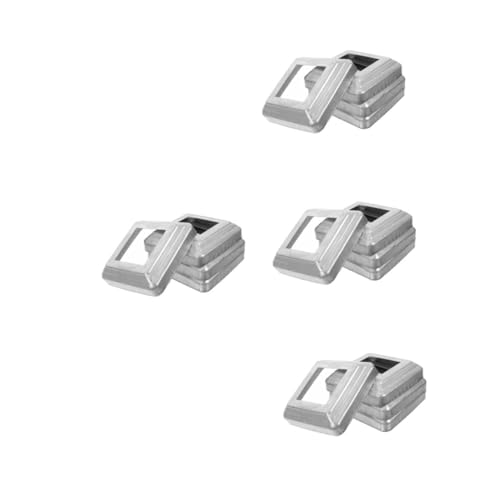SHINEOFI 16 Stck Teiliges Metall Pfostenverkleidung Wetterfeste Abdeckkappen für Zaunpfosten und Geländer Robuste Sockelverkleidung für Veranda und Garten Einfache und Dekorative SHINEOFI 16 Stck Teiliges Metall Pfostenverkleidung Wetterfeste Abdeckkappen für Zaunpfosten und Geländer Robuste Sockelverkleidung für Veranda und Garten Einfache und Dekorative von SHINEOFI