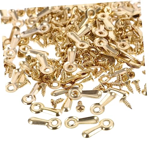 SHINEOFI 160 Stück Teiliges Set Bilderrahmen Drehknöpfe mit Schrauben Praktische Aufhängung für Fotos Bilder Zeichnungen und Poster Goldene Druckknöpfe für Einfache Montage SHINEOFI 160 Stück Teiliges Set Bilderrahmen Drehknöpfe mit Schrauben Praktische Aufhängung für Fotos Bilder Zeichnungen und Poster Goldene Druckknöpfe für Einfache Montage von SHINEOFI