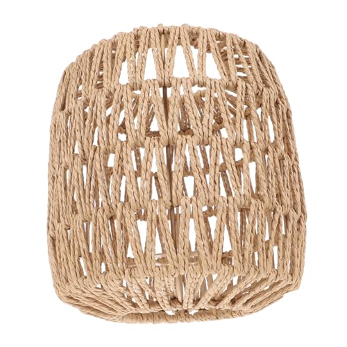 SHINEOFI 1stück Handgefertigter Wicker Lampenschirm Aus Hanfseil Vintage Deckenlampe Für Restaurant Und Zuhause Rustikales Design Für Essbereich Küche Schlafzimmer Und Cafés von SHINEOFI
