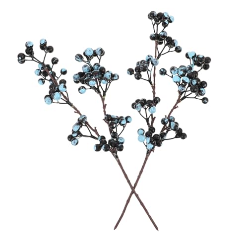 SHINEOFI 2 Künstliche Blaubeerzweige Realistische Blaue Zweige Dekorative Künstliche Früchte Für Vasen Esstische Und Blumenarrangements SHINEOFI 2 Künstliche Blaubeerzweige Realistische Blaue Zweige Dekorative Künstliche Früchte Für Vasen Esstische Und Blumenarrangements von SHINEOFI