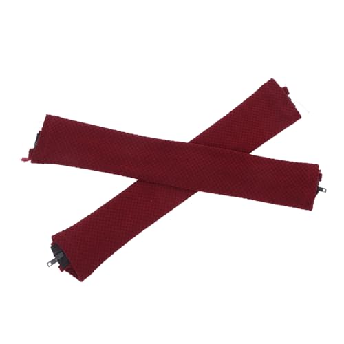 SHINEOFI 2 Paare Bürostuhl mit Handschuhen Bürostuhl Armlehnenabdeckung Armlast -Abdeckungen für Bürostühle Waschbedeckung Beschützer für von Stühlen Büroraum Armlehne Polyester rot von SHINEOFI