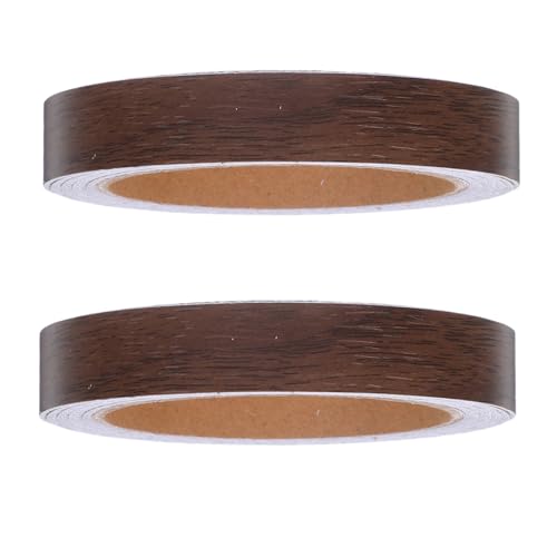 SHINEOFI 2 Rollen Holzmaserung Kantenband Selbstklebendes Möbel Reparaturband Feuchtigkeitsbeständig Langlebig Einfache Anwendung für Schrank Bücherregal Möbelkanten Heimrenovierung von SHINEOFI