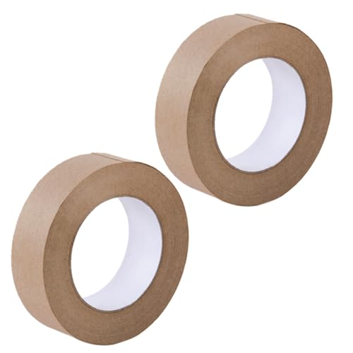 SHINEOFI 2 Rollen Umweltfreundliches Wasseraktiviertes Packband aus Beschreibbarem Kraftpapier Reißfestes Papierklebeband mit Starker Haftung Vielseitig für Versand DIY geschenkverpackung SHINEOFI 2 Rollen Umweltfreundliches Wasseraktiviertes Packband aus Beschreibbarem Kraftpapier Reißfestes Papierklebeband mit Starker Haftung Vielseitig für Versand DIY geschenkverpackung von SHINEOFI