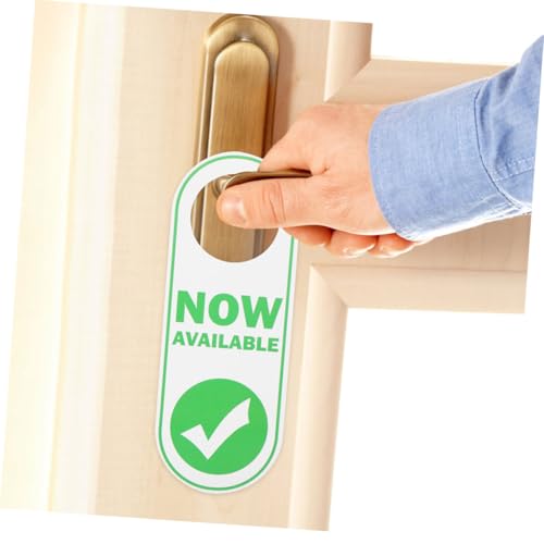 SHINEOFI 2 STÜCK Doppelseitiges PVC Türschild Robustes Büro Schlafzimmer schild Moderne Dekoration Einfache Anbringung Klare Privatsphäre Verfügbarkeitsanzeige von SHINEOFI