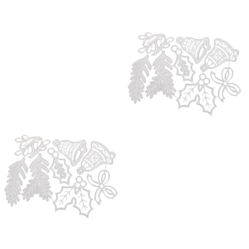 SHINEOFI 2 Sätze Handschneidemesserform Stempel Und Matrizen Einzellocher Glockenstanzen Kreisschneider Runder Doppelt Stirbt Puzzle Eckenschneider Stahl Mit Hohem Kohlenstoffgehalt Silver von SHINEOFI