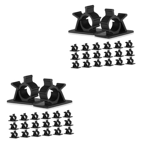SHINEOFI 2 Sätze Kabel Organizer Teilig Verstellbare Kabelclips Zur Kabelverwaltung Selbstklebende Halter Für Datenkabel Kopfhörerkabel Schreibtischzubehör Für Zuhause Und Büro 50 Stück * 2 von SHINEOFI