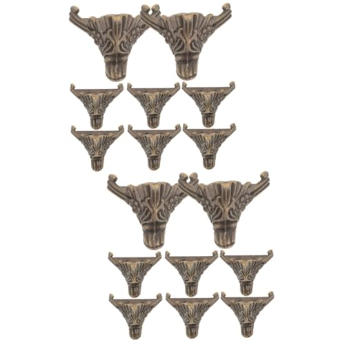 SHINEOFI 2 Sätze Möbelbeine Teiliges Dekorative Füße Für Schmuckkästen Und Holzkisten Einfacher Einbau Vintage Vielseitig Einsetzbar Langlebig Und Bruchsicher 8 Stück * 2 SHINEOFI 2 Sätze Möbelbeine Teiliges Dekorative Füße Für Schmuckkästen Und Holzkisten Einfacher Einbau Vintage Vielseitig Einsetzbar Langlebig Und Bruchsicher 8 Stück * 2 von SHINEOFI
