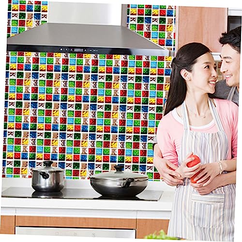 SHINEOFI 2 Sätze Mosaik Fliesenaufkleber Selbstklebende Wasserdichte Wanddekoration Für Badezimmer Einfach Anzubringen Und Ölbeständig 20 Blätter * 2 SHINEOFI 2 Sätze Mosaik Fliesenaufkleber Selbstklebende Wasserdichte Wanddekoration Für Badezimmer Einfach Anzubringen Und Ölbeständig 20 Blätter * 2 von SHINEOFI