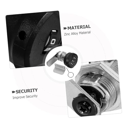 SHINEOFI 2 Sätze Passwort-codeschloss für Schubladen Kompaktes Langlebiges Zinklegierungs-schreibtischschloss mit Einstellbarem Zahlenschloss für Akten Briefkastenschränke Erhöhte SHINEOFI 2 Sätze Passwort-codeschloss für Schubladen Kompaktes Langlebiges Zinklegierungs-schreibtischschloss mit Einstellbarem Zahlenschloss für Akten Briefkastenschränke Erhöhte von SHINEOFI