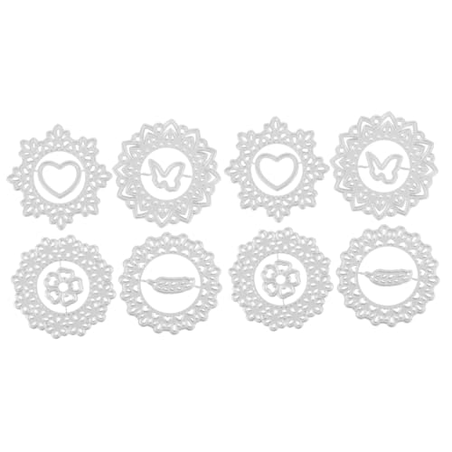 SHINEOFI 2 Sätze Stanzform Ausstechplatte Cutter Messser Scone Gestanzte Aufbewahrung Schere Stanzplatten Prägefolder Für Die Kartenherstellung Kohlenstoffstahl Silver 4 Stück * 2 von SHINEOFI