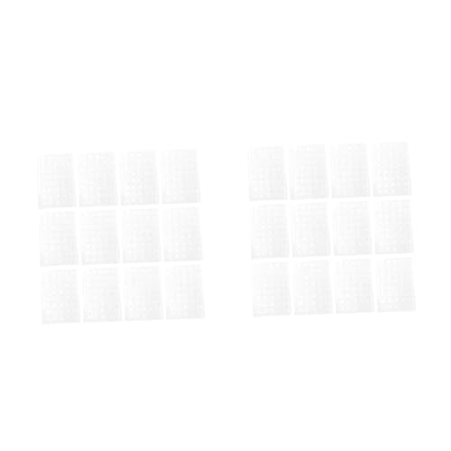 SHINEOFI 2 Sätze Wc-sitzkissen Pads Schalldämpfendes Pad Antikollisions-stoßstangenpolster Klare Stoßfänger Transparente Stoßstange Durchsichtige Stoßfängerauflage Kieselgel 80 Stück * 2 von SHINEOFI