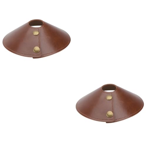 SHINEOFI 2 Stck PU Lampenschirm Schutzcover Langlebiger Dekorativer Lampenschirm für Decken und Tischlampen Braunes Lederimitat Schützend und Stilvoll für Bar Restaurant und Outdoor SHINEOFI 2 Stck PU Lampenschirm Schutzcover Langlebiger Dekorativer Lampenschirm für Decken und Tischlampen Braunes Lederimitat Schützend und Stilvoll für Bar Restaurant und Outdoor von SHINEOFI