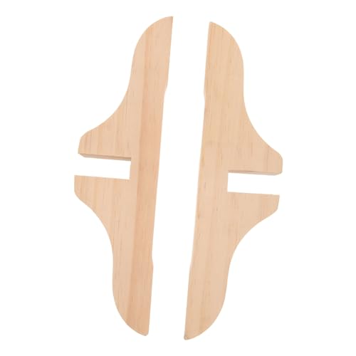 SHINEOFI 2 Stück Bildschirmbasis Bein des Bildschirmpaneels Teiler modern Stehen Möbel Bildschirm Trennständer verdickte Trennwand Raumschirm-Holzhalterung hölzern Beige von SHINEOFI