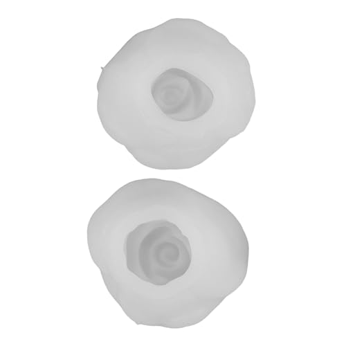 SHINEOFI 2 Stück Blumenförmige Kerzenform 3d Rose Fondant Formen Rose Blume Silikonform Gussform Blumenharzformen 3d Kieselgel Weiß SHINEOFI 2 Stück Blumenförmige Kerzenform 3d Rose Fondant Formen Rose Blume Silikonform Gussform Blumenharzformen 3d Kieselgel Weiß von SHINEOFI