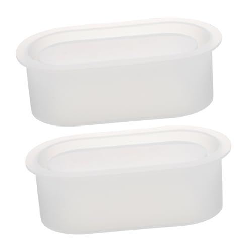 SHINEOFI 2 Stück Blumentopfformen Aus Silikon Ovale Silikonform Für Blumentopf Harzformen Pflanzgefäß Silikonvasenformen Pflanzgefäßform Für Beton Harzformen Silikon von SHINEOFI