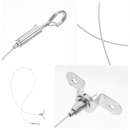 SHINEOFI 2 Stück Edelstahl Drahtseil mit Verstellbaren Ösen Kratzfestes Stahldrahtseil für Bildaufhängung Sicherheitsseil für Leuchten Vogelkäfige und DIY Deko Anpassbare Kompatibel mit SHINEOFI 2 Stück Edelstahl Drahtseil mit Verstellbaren Ösen Kratzfestes Stahldrahtseil für Bildaufhängung Sicherheitsseil für Leuchten Vogelkäfige und DIY Deko Anpassbare Kompatibel mit von SHINEOFI
