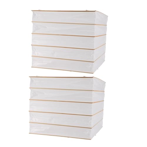 SHINEOFI 2 Stück Faltbare Weiße Papierschirme Quadratisch für Steh Tischlampen Leichte Dekorative Lampenschirme für Wohnzimmer Büro Hotel Sanfte Lichtdiffusion Pflegeleicht Modernes Design von SHINEOFI
