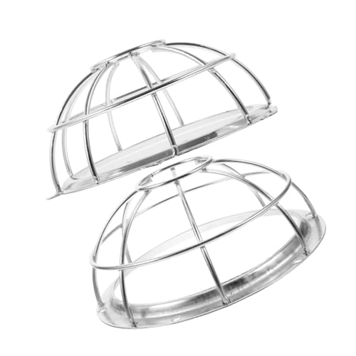 SHINEOFI 2 Stück Feuersprinkler Kopfschutz Edelstahl Sprinklerkopf Abdeckung Schutz vor Beschädigung Leicht Installierbar Deformierungsfest Für Deckenmontage von SHINEOFI