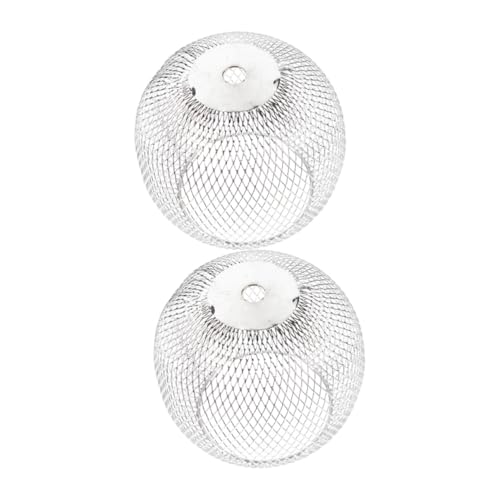 SHINEOFI 2 Stück Handgefertigter Metall käfig lampenschirm Offenes Design für Pendelleuchte Eleganter Lampenschirm für Wohnzimmer Schlafzimmer Stilvolle Deckenleuchte Vielseitige von SHINEOFI