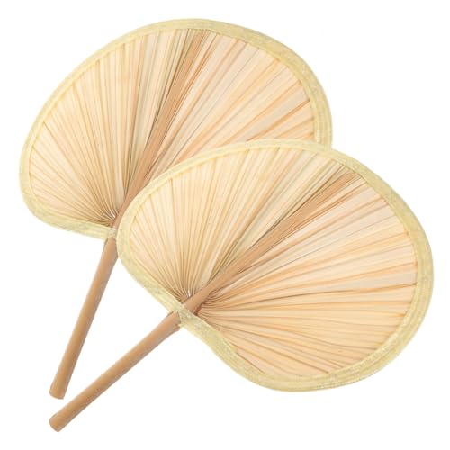 SHINEOFI 2 Stück Handgefertigter Traditioneller Fächer aus Bananenblatt Leichter Dekorativer Vintage Handfächer für Sommer Partydeko Foto Requisite Geeignet für Erwachsene SHINEOFI 2 Stück Handgefertigter Traditioneller Fächer aus Bananenblatt Leichter Dekorativer Vintage Handfächer für Sommer Partydeko Foto Requisite Geeignet für Erwachsene von SHINEOFI
