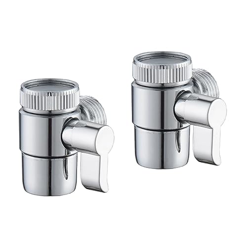 SHINEOFI 2 Stück Kupfer Duschumstellventil Einzelner Hebel Wasserverteiler für Handbrause Langlebiges mit Verchromter Oberfläche Ersatz für Defekte Ventile Einfache Bedienung SHINEOFI 2 Stück Kupfer Duschumstellventil Einzelner Hebel Wasserverteiler für Handbrause Langlebiges mit Verchromter Oberfläche Ersatz für Defekte Ventile Einfache Bedienung von SHINEOFI