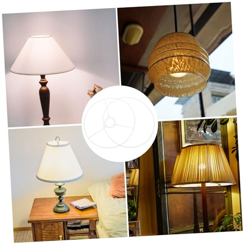 SHINEOFI 2 Stück Lampenschirmhalterung Stabiler Eisenrahmen für Tisch Deckenlampen Minimalistischer Lampenschirmring für DIY projekte Einfache Montage Vielseitig Einsetzbar von SHINEOFI