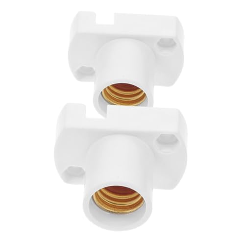 SHINEOFI 2 Stück Lampensockel Robuste Lampenfassung für Haushaltslicht Austausch für Schraubsockel Einfach zu Installierendes Beleuchtungszubehör SHINEOFI 2 Stück Lampensockel Robuste Lampenfassung für Haushaltslicht Austausch für Schraubsockel Einfach zu Installierendes Beleuchtungszubehör von SHINEOFI