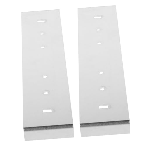 SHINEOFI 2 Stück Mailbox Montagehalterung Teiliges Metall Befestigungsset für Briefkästen mit Bodenbreite Stabile Reparatur und Sichere Installation für Außenbereich von SHINEOFI