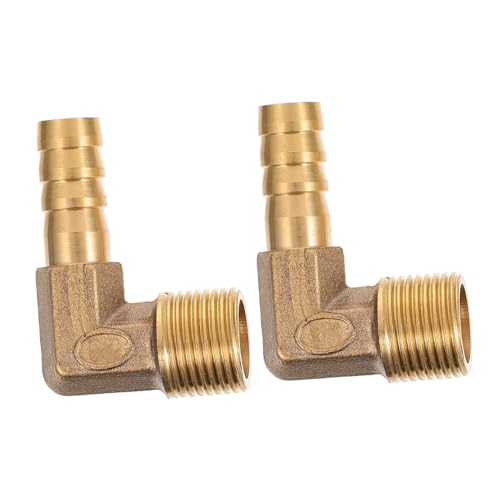 SHINEOFI 2 Stück Messing Luftverbinder Fittings für Wasserfilter und Lüftungsschläuche Einfache Installation Leicht und Langlebig von SHINEOFI