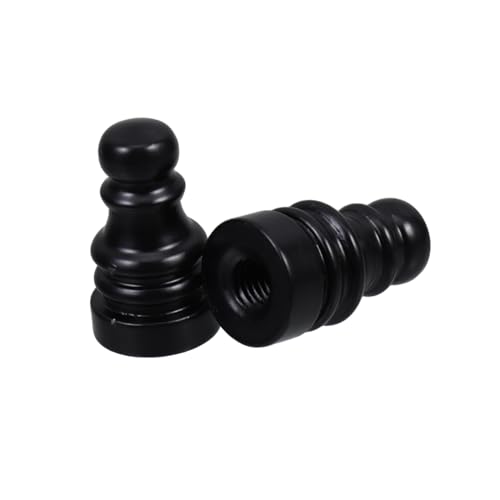 SHINEOFI 2 Stück Metall Lampenknöpfe Bullhorn Design Gewinde Lampenschirm Schraubverschluss Dekorative Lampenfinials für Tisch- Steh Wandlampen Kompatibel Einfache Montage Schwarz SHINEOFI 2 Stück Metall Lampenknöpfe Bullhorn Design Gewinde Lampenschirm Schraubverschluss Dekorative Lampenfinials für Tisch- Steh Wandlampen Kompatibel Einfache Montage Schwarz von SHINEOFI