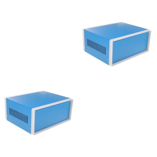 SHINEOFI 2 Stück Metallgehäuse Elektronik DIY Gehäuse Robust Langlebig Korrosionsbeständig Elektronisches Anschlussbox Gehäuse für Elektronische Instrumente SHINEOFI 2 Stück Metallgehäuse Elektronik DIY Gehäuse Robust Langlebig Korrosionsbeständig Elektronisches Anschlussbox Gehäuse für Elektronische Instrumente von SHINEOFI