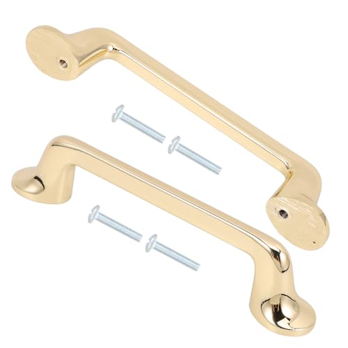 SHINEOFI 2 Stück Möbelgriffe aus Metall Lochabstand Komfortable Schrankgriffe für Küchenschränke und Türen Robuste Zinklegierung mit Satinnickel Finish Vielseitig und Stilvoll von SHINEOFI
